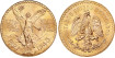 MEXICO K-482 - 50 PESOS MEXICANOS 1943. CENTENARIO DE ORO