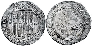 Cy02668.- REYES CATOLICOS 4 REALES N.D. SEVILLA. D CUADRADA
