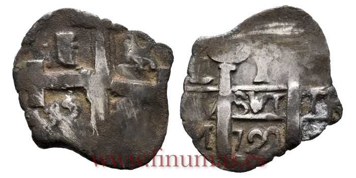 Cy07870.- FELIPE V  1 REAL 1722 LIMA M  - BC+