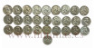 ESTADOS UNIDOS - K-199L1 - 28 x 1/2 DÓLAR FRANKLIN DIFERENTES - MBC