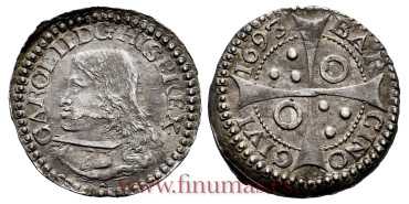 CARLOS II - 1 Croat 1693 Barcelona. EBC