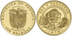 PANAMA - K-056 - 100 BALBOAS 1978. PAZ Y PROGRESO. PROOF- Oro