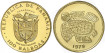 PANAMA - K-060 - 100 BALBOAS 1979. PRECOLUMBIAN ART. PROOF- Gold