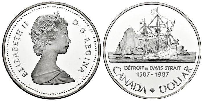 CANADA - K-153 - 1 DÓLAR 1987 - Proof