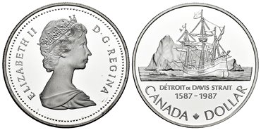 CANADA - K-153 - 1 DÓLAR 1987 - Proof