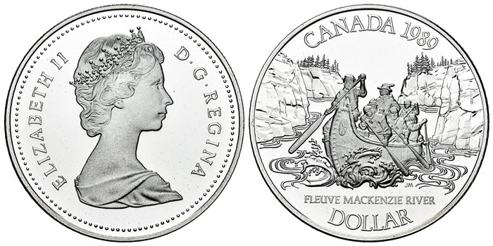 CANADA - K-168 - 1 DÓLAR 1989 - Proof
