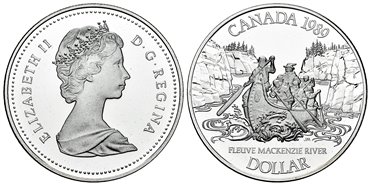CANADA - K-168 - 1 DÓLAR 1989 - Proof