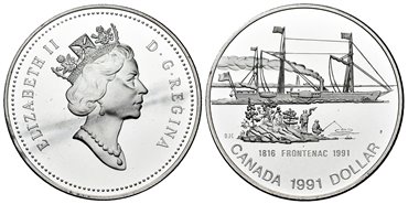 CANADA - K-179 - 1 DÓLAR 1991 - Proof