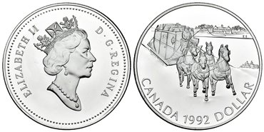 CANADA - K-210 - 1 DÓLAR 1992 - Proof