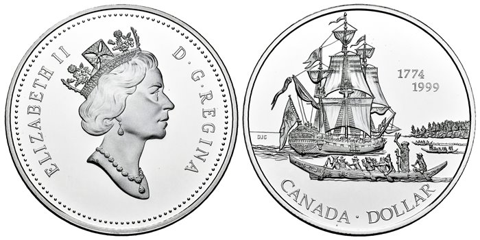 CANADA - K-256 - 1 DÓLAR 1993 - Proof