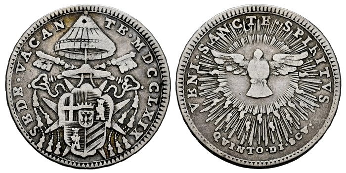 ESTADOS PAPALES - K-1008 - Doppio 1769 - MBC