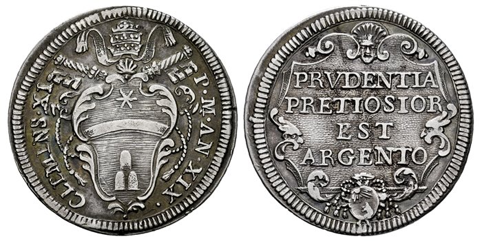 ESTADOS PAPALES - K-0 -  Giulio 1700/1721 - MBC+