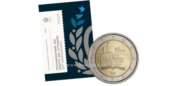 SAN MARINO 2024 COMMEMORATIVE EUROS "CITIZENS' RIGHTS"