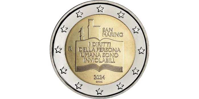 SAN MARINO 2024 COMMEMORATIVE EUROS "CITIZENS' RIGHTS"