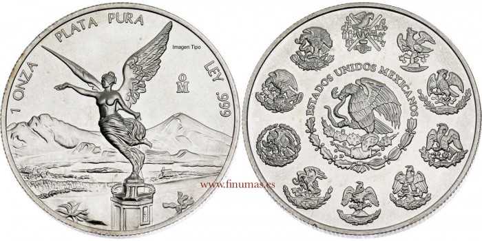 MEXICO 1 OUNCE SILVER LIBERTY. 1996-2023