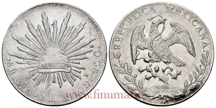 MEXICO - K377.8 - 8 REALES 1890 Guanajuato R.R.-EBC