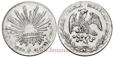 MEXICO - K377-13 - 8 REALES 1888 Zacatecas F.Z.-SC