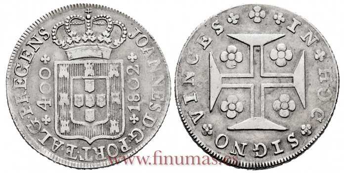 PORTUGAL - K-331 - 400 Reis 1802  Joannes - MBC