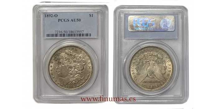 UNITED STATES - K-110 - 1 DOLLAR 1892 O. PCGS AU50