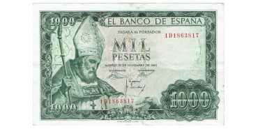 copy of F496H - 1000 Pesetas 19-11-1965 EBC , series A/1Z