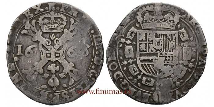 Cyp1653.- FELIPE IV  PATAGON  1665 TOURNAI. MBC-