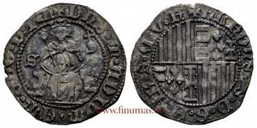 ALFONSO I of ARAGON 1162/1196 - Carlino. Naples. SILVER