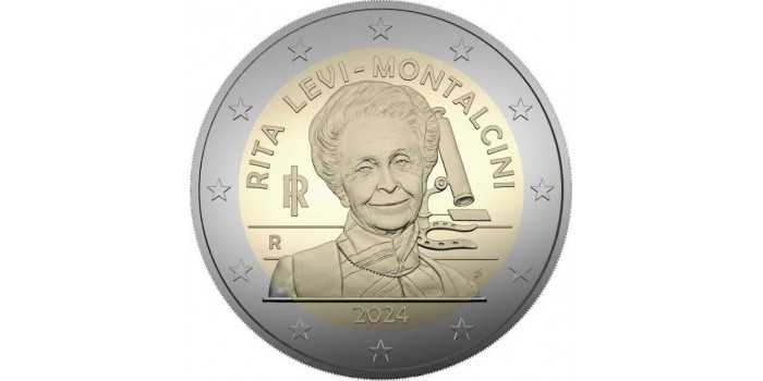 2 EUROS CONMEMORATIVOS ITALIA 2024 "RITA LEVI"