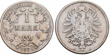 GERMANY EMPIRE - K-007 - 1 Mark 1876 A - BC