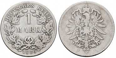 GERMANY EMPIRE - K-007 - 1 Mark 1876 F - BC