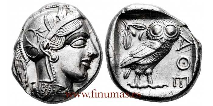 GR015.- TETRADRACMA ATICO (LECHUZA) 449-413a.C