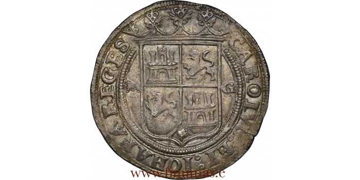 copy of Cy02945.- JUANA Y CARLOS -4 Reales Mexico G M. - NGC AU55