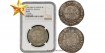 Cy02945.-  JUANA Y CARLOS -4 Reales Mexico M-G. - NGC MS62