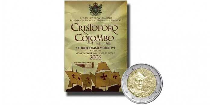 2 EUROS CONMEMORATIVOS SAN MARINO 2006