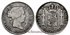 Cy16246.- ISABEL II 50 Ctm. Peso 1868 Manila. PLATA - BC+