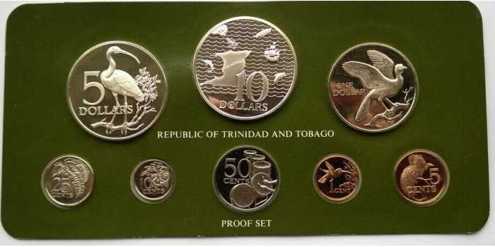 Trinidad and Tobago - K-029/36a - Official Set 8 Securities 1980. PROOF