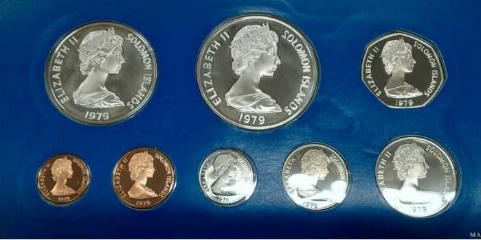 SOLOMON ISLAND - K-001/10a - Official set 8 Values 1979. PROOF