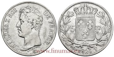 FRANCIA - K-0728.12- 5 Francos 1828 T  - MBC