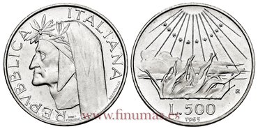 ITALIA  - K-100 - 500 LIRAS 1965 - SC 