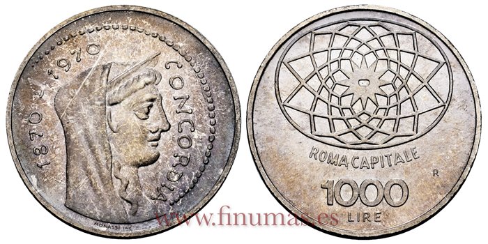 ITALIA  - K-101 - 1000 LIRAS 1970 - SC 