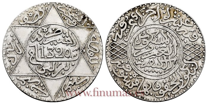MARRUECOS - K-021 - 1/2 Riales 1320 - MBC+
