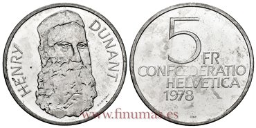 SUIZA - K-056 - 5 Francos 1978 - SC