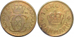 DINAMARCA - K-824.1 - 1 KRONE 1924 - Christian X. MBC- RARA