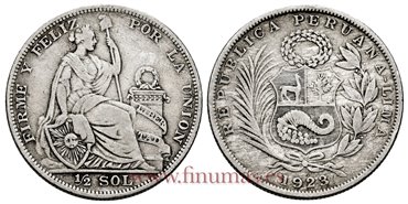 PERU - K-216 - 1/2 Sol 1923 Lima - MBC-