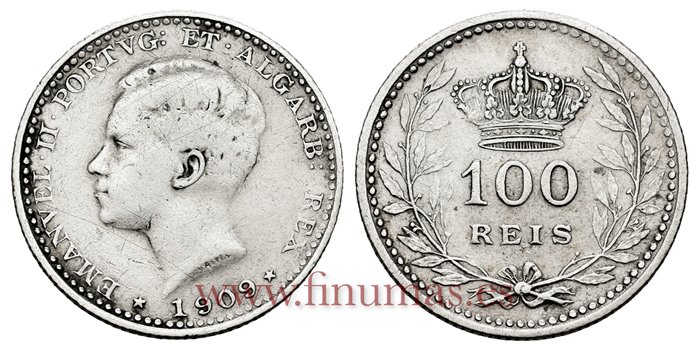 PORTUGAL - K-548 - 100 Reis 1909 - MBC