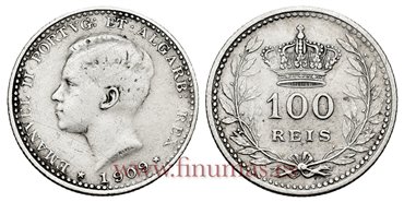 PORTUGAL - K-548 - 100 Reis 1909 - MBC