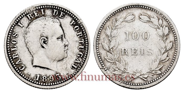 PORTUGAL - K-531 - 100 Reis 1893 - MBC