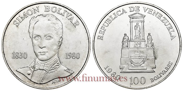 VENEZUELA - K-056 - 100 Bolivares 1980 - SC