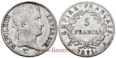 FRANCIA - K-0694-1 - 5 Francos 1811 A - MBC