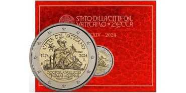 2 EUROS CONMEMORATIVOS VATICANO 2024  "Tomás de Aquino"