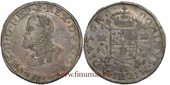 Cy03857.- FELIPE II - Escudo 1575. Nimega. EBC